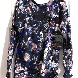 Askya Fleece Long Sleeve Open Back Active Yoga Top